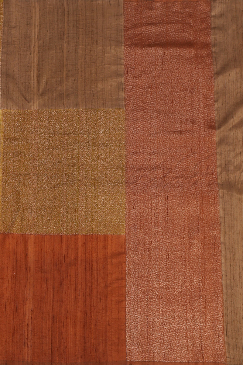 Pure Banarasi Raw Silk Saree with Brocade Checks