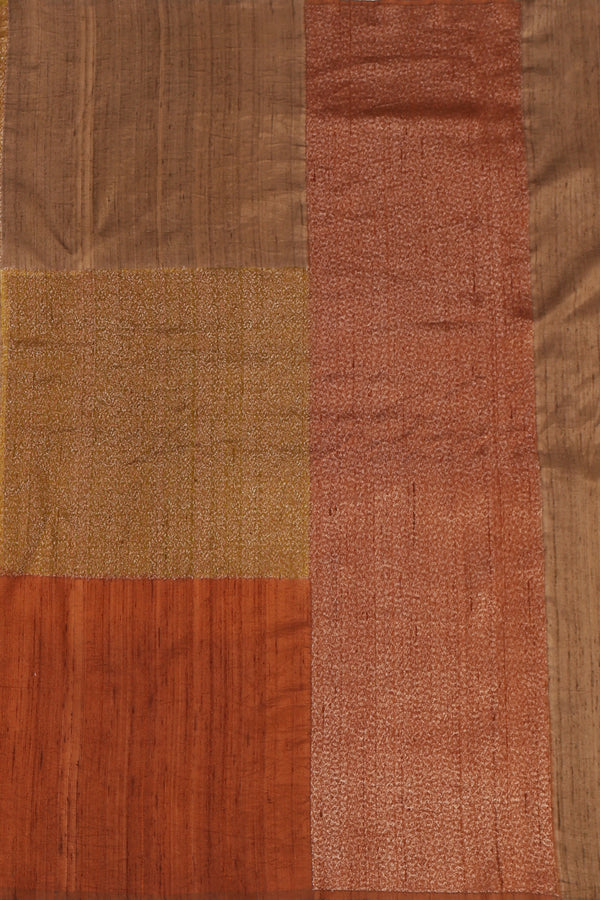 Pure Banarasi Raw Silk Saree with Brocade Checks