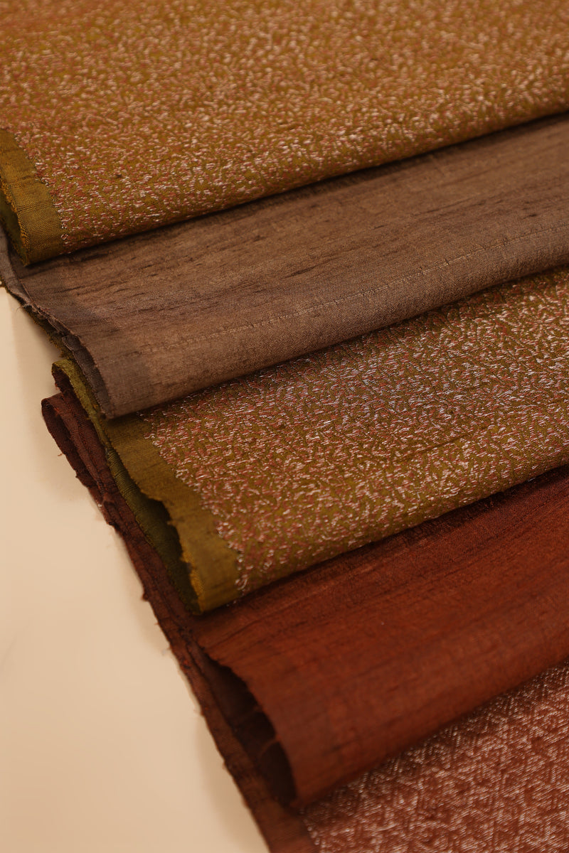 Pure Banarasi Raw Silk Saree with Brocade Checks