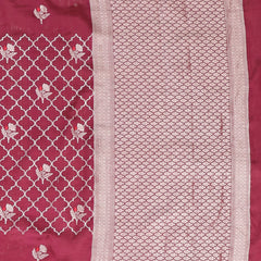 Pure Banarasi Chiniya Silk Saree with Water Zari