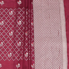 Pure Banarasi Chiniya Silk Saree with Water Zari