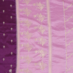 Pure Banarasi Chiniya Silk Saree - Purple & Lavender