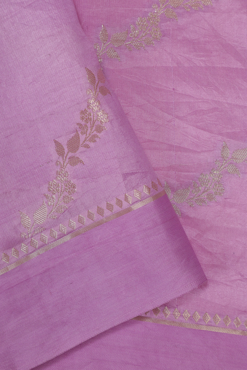 Pure Banarasi Chiniya Silk Saree - Purple & Lavender