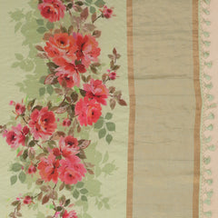 Pure Banarasi Chiniya Silk Saree - Pista Green