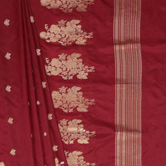 Pure Banarasi Silk Saree - Maroon