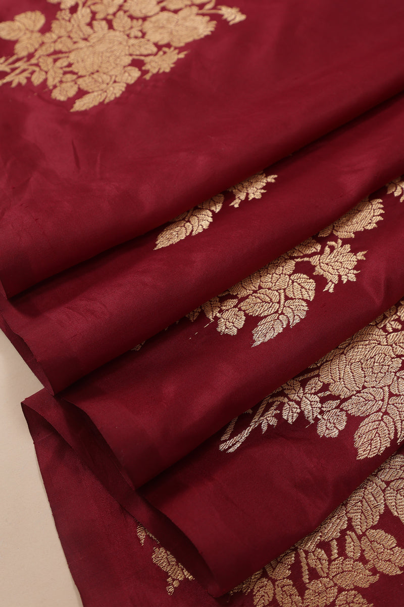 Pure Banarasi Silk Saree - Maroon