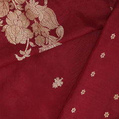 Pure Banarasi Silk Saree - Maroon