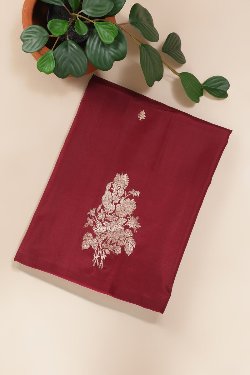 Pure Banarasi Silk Saree - Maroon