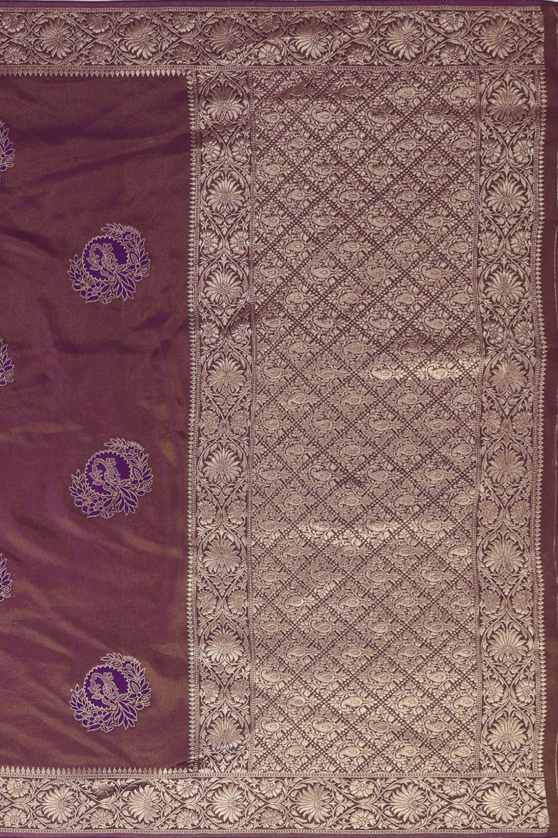 Banarasi Tissue Georgette - Purple