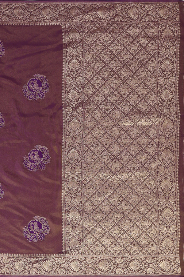 Banarasi Tissue Georgette - Purple