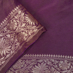 Banarasi Tissue Georgette - Purple
