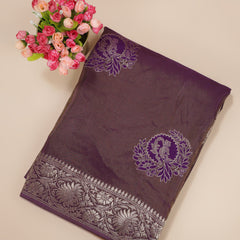 Banarasi Tissue Georgette - Purple