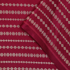 Pure Banarasi Brocade Silk - Wine with Kadua Butta