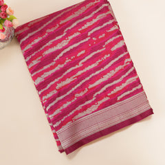 Pure Banarasi Brocade Silk - Wine with Kadua Butta