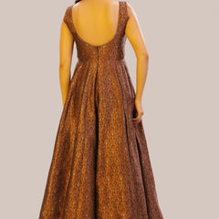 Designer Pure Banarasi Brocade Silk Corset Anarkali