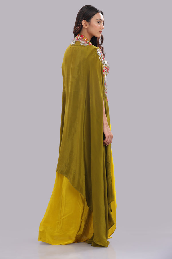 Designer Applique Hand Embroidered Suit