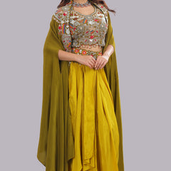 Designer Applique Hand Embroidered Suit