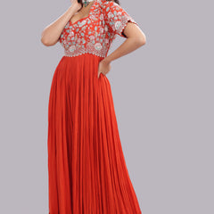 Designer Hand Embroidered Indo Western Jumpsuit