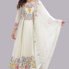 Designer Hand Embroidered Anarakali Suit