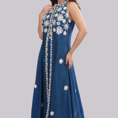 Indo-Western Anarkali with Panelled Pant