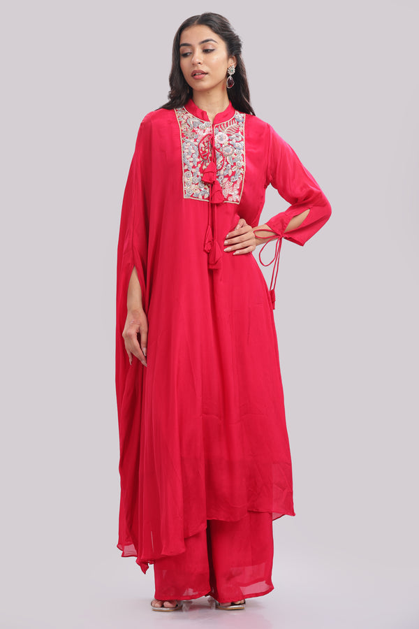 Kaftan Style Kurti & Pant Set