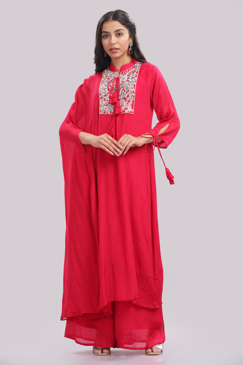 Kaftan Style Kurti & Pant Set