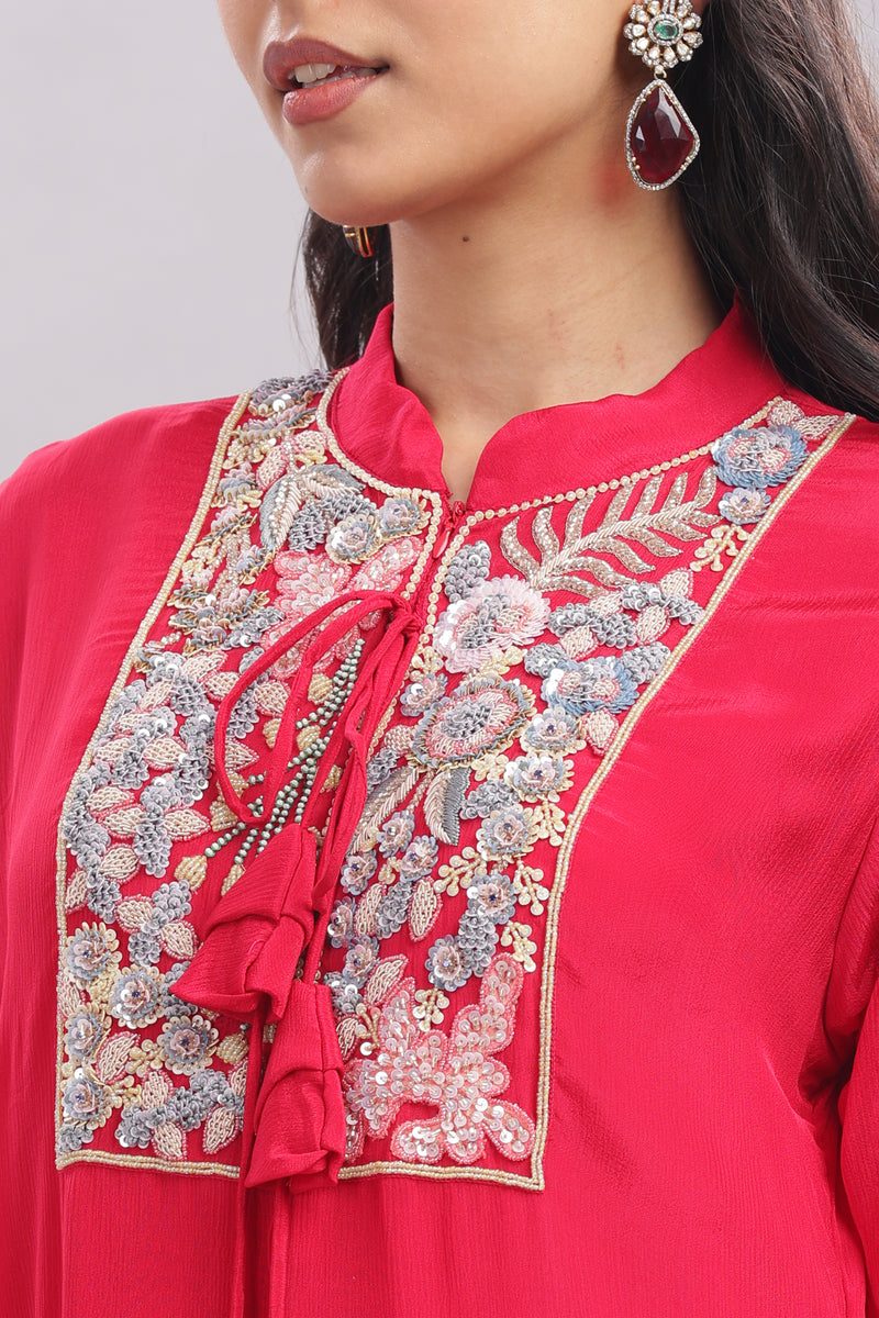 Kaftan Style Kurti & Pant Set
