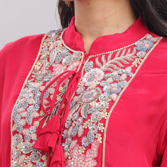 Kaftan Style Kurti & Pant Set