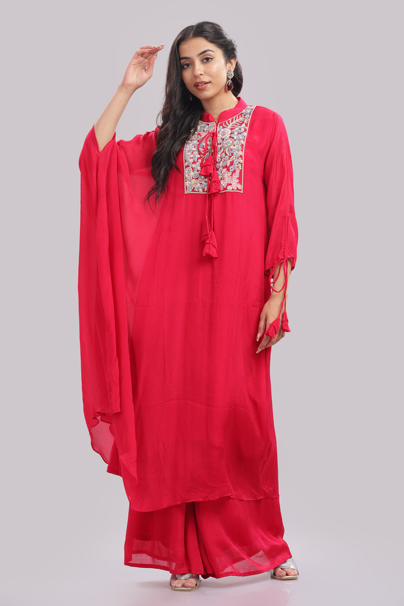 Kaftan Style Kurti & Pant Set