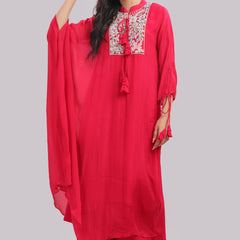 Kaftan Style Kurti & Pant Set