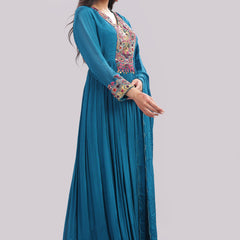 Hand Embroidered Anarkali Suit