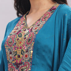 Hand Embroidered Anarkali Suit