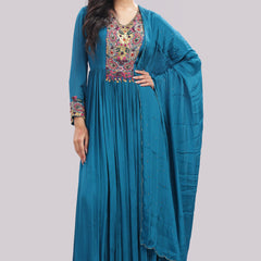 Hand Embroidered Anarkali Suit