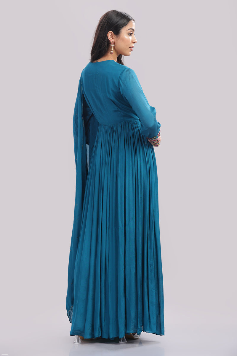 Hand Embroidered Anarkali Suit