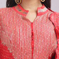 Designer Anarkali Suit With Gota Patti And Applique Work