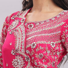 Designer Floor-Length Gown with Cape