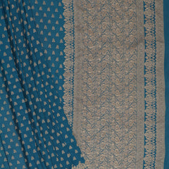 Pure Crepe Silk - Teal Blue
