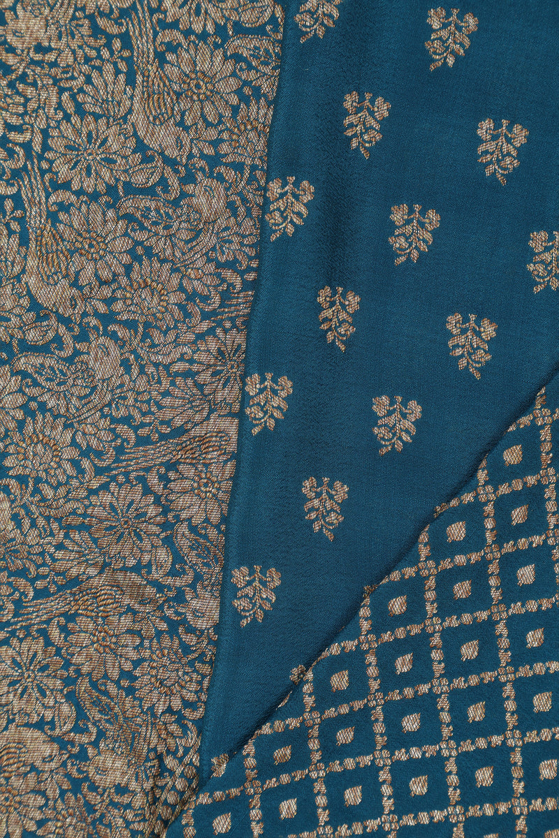 Pure Crepe Silk - Teal Blue