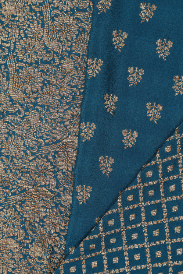 Pure Crepe Silk - Teal Blue