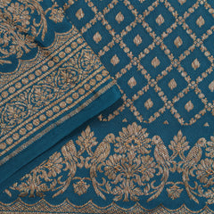 Pure Crepe Silk - Teal Blue