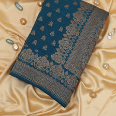 Pure Crepe Silk - Teal Blue