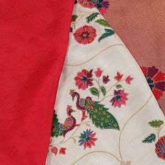 Banarasi Art Silk Saree - Off White with Multi Color Weave
