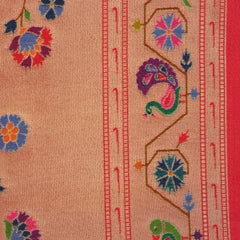 Banarasi Art Silk Saree - Off White with Multi Color Weave
