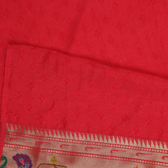 Banarasi Art Silk Saree - Off White with Multi Color Weave