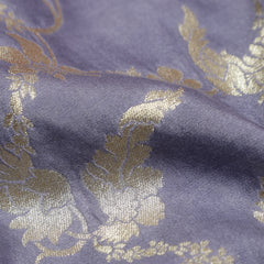 Pure Chiniya Silk Fabric – Water Zari Jaal, Powder Blue (1 Meter)