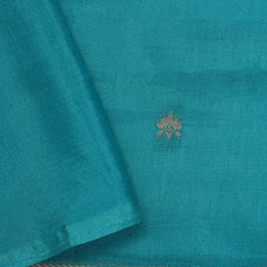Banarasi Semi Tissue Silk Saree - Sky Blue Tissue Saree Border